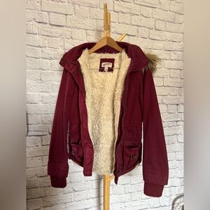 Arizona Jeans Women's Burgundy Jacket